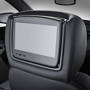 GM Rear-Seat Infotainment System in Jet Black Vinyl with Brandy Stitching 84300015
