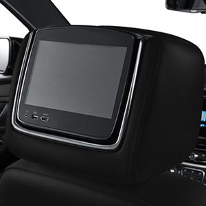 GM Rear-Seat Infotainment System in Jet Black Cloth with Medium Titanium Stitching 84337914