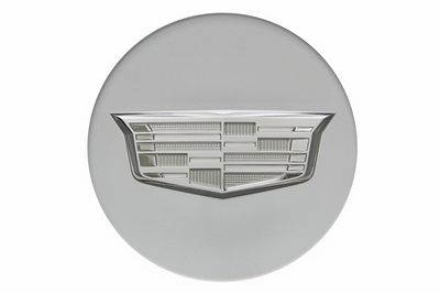GM Center Cap in Silver with Monochromatic Cadillac Logo 19329267
