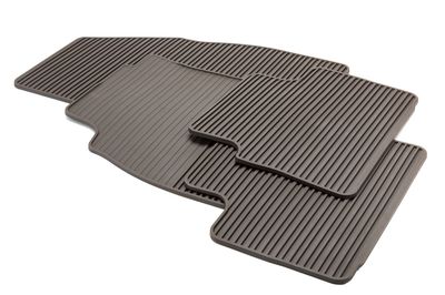 GM Front and Rear All-Weather Floor Mats in Cocoa with Buick Logo 22766368