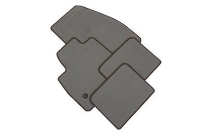 GM Front and Rear Carpet Floor Mats in Gray with Retainers 23359317