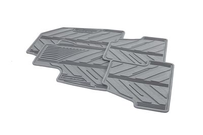 GM Front and Rear All-Weather Floor Mats in Titanium with Encore Logo 42364957