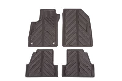 GM Front and Rear All-Weather Floor Mats in Cocoa with Encore Logo 42364958