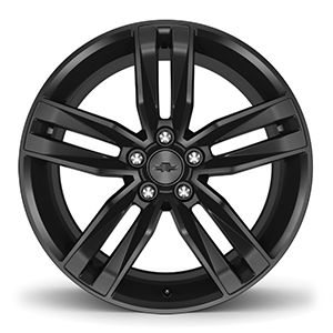 GM 20x8.5-Inch Aluminum 5-Split-Spoke Wheel in Low Gloss Black 23333843