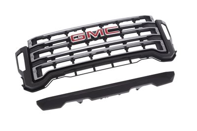 GM Grille with Painted Black Surround with High Gloss Black Mesh with GMC Emblem 84471763