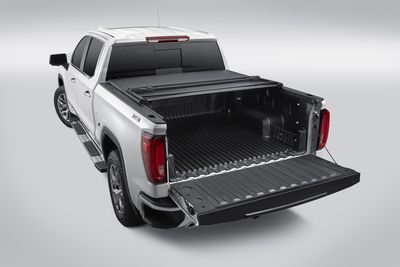 GM Short Bed Soft Tri-Fold Tonneau Cover with GMC Logo (for Models with CarbonPro Bed) 84791288
