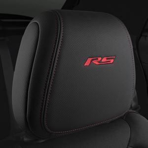 GM Leather Headrest in Jet Black with Embroidered RS Logo 42706347