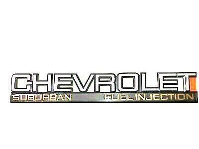 GM 15974639 Plate Assembly, End Gate Name"Chevrolet"