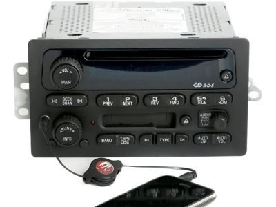 GM 15849619 Radio,Amplitude Modulation/Frequency Modulation Stereo & Clock & Tape Player & Cd Player