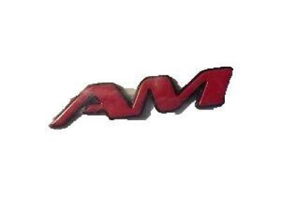 GM 22636901 Plate Assembly, Front Side Door Name 'Amplitude Modulation' *Red