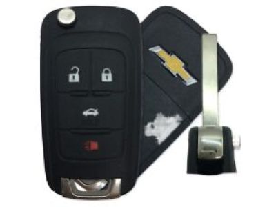 GM 13504198 Key,Dr Lock & Ignition Lock Folding (W/ Remote Control Door Lock Transmitter)