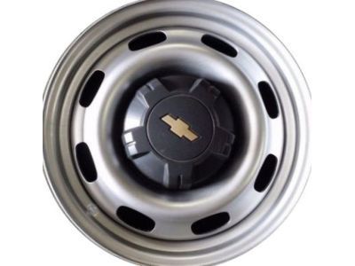 GM 97245908 15X6 Steel Wheel Rim Flat Silver Painted