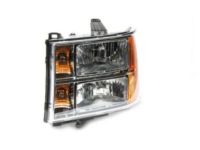 GMC Sierra Headlight - 22853029 Headlight Assembly, (W/ Front Side Marker & Parking & T/Side