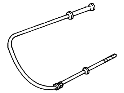 1987 Chevrolet S10 Parking Brake Cable - 14063019