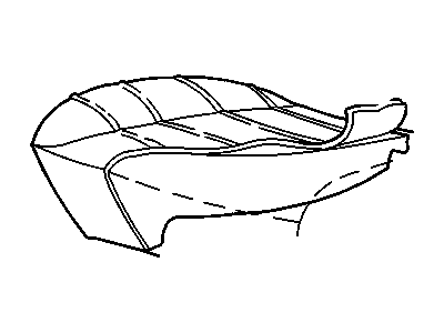 GM 90592788 COVER, Front Seat Cushion