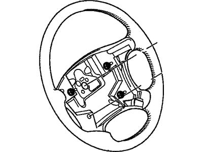 GM 17990504 Steering Wheel Assembly *Auburn Dark