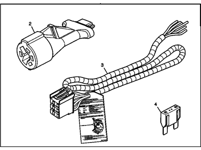 GM 15086884 Harness Assembly, Electronic Brake Control Wiring Harness Extension