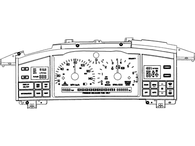 GM 16124522 Pushbutton, Instrument Cluster Off