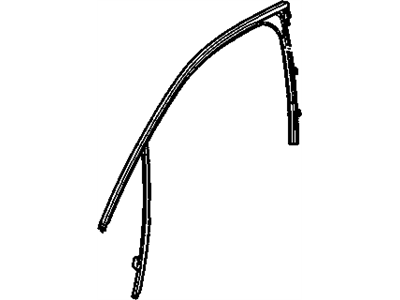GM 25846734 Weatherstrip Assembly, Front Side Door Window Outer