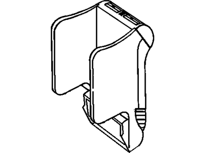 GM 12524842 DUCT, Front Seat Arm Rest