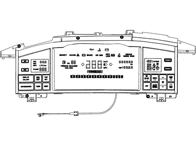 GM 16145535 PUSHBUTTON, Driver Information Display
