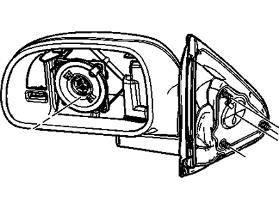 Oldsmobile Bravada Side View Mirrors - 15789780