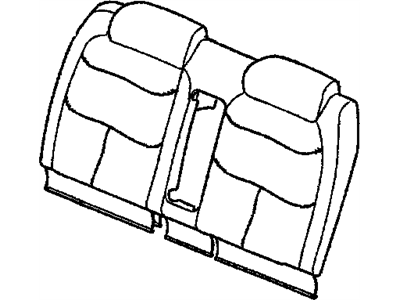 GM 16839843 Cover Asm,Rear Seat Back Cushion *Neutral