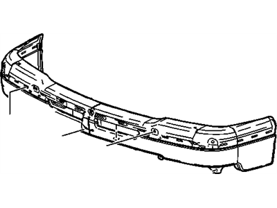 GM 19150310 Bar,Front Bumper Imp