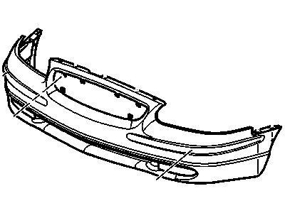 GM 12369158 Front Bumper, Cover
