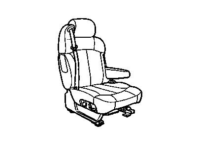 GM 19126917 Seat Asm,Pass (W/ Belt) *Shale