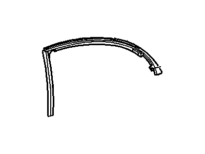 GM 25740829 Weatherstrip Assembly, Rear Side Door Upper Auxiliary