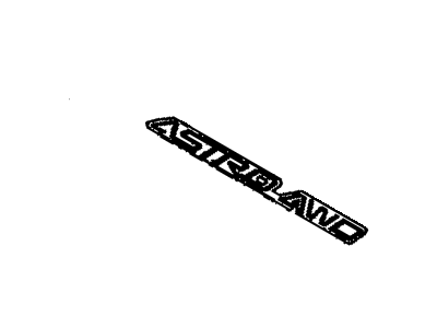 GM 15724742 Plate Assembly, Front Side Door Name "Astro Awd"