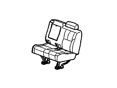 GM 25907985 Seat Assembly, Rear *Light Cashmere