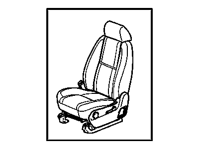 GM 25959154 Seat Assembly, Driver *Light Cashmere