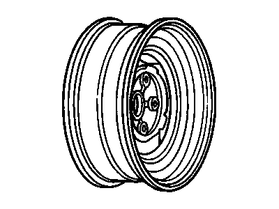GM 9592167 Wheel Rim, Front, Rear Or Spare