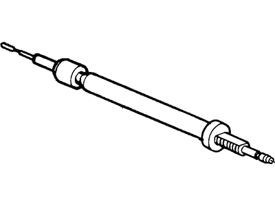 GM 340696 Trottle Control, Cable Assembly