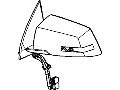 GM 23329906 Mirror Assembly, Outside Rear View *Service Primer