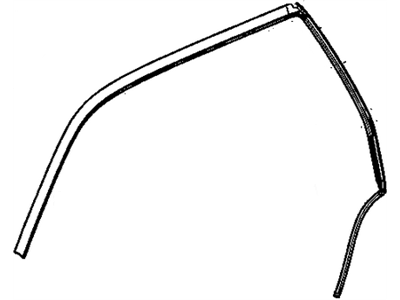 GM 20789463 Weatherstrip Assembly, Front & Rear Side Door Upper Auxiliary
