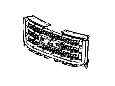 GM 23203128 Grille Assembly, Front *Chrome M