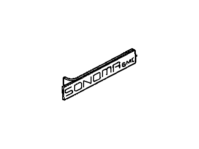 GM 15631470 Decal, Endgate 15631470 GM Decal, Endgate Illustration 1 of 1