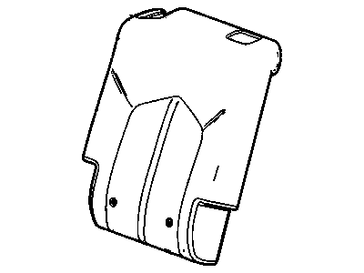 GM 22745004 Cover Assembly, Rear Seat Back Cushion *Shale