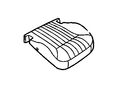 GM 12454318 COVER, Front Seat Cushion
