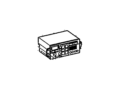 GM 9376163 Radio Assembly, Amplitude Modulation/Frequency Modulation Stereo & Clock & Tape Player