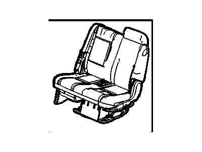 GM 15867313 Seat Assembly, Rear *Ebony