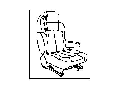 GM 89045828 Seat Asm,Pass (W/ Belt) *Pewter