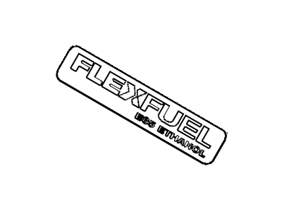 GM 22798099 Label, Flexible Fuel