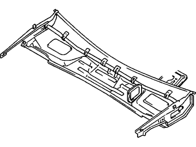 GM 96065878 PANEL, Shroud and Dash and Vent Duct Panel