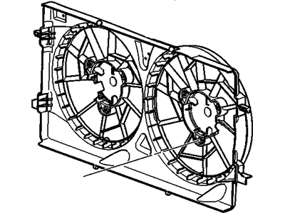 Saturn Ion Fan Shroud - 22697113