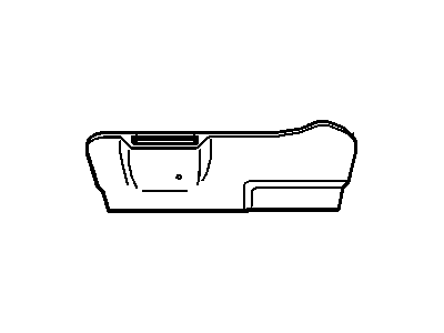 GM 16743391 Panel, Finish Driver Seat Bottom Side Outer *Beechwood