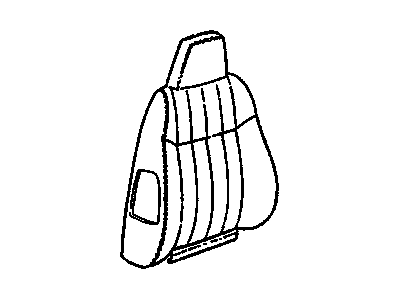 GM 12454674 COVER, Front Seat Back and Back of Back